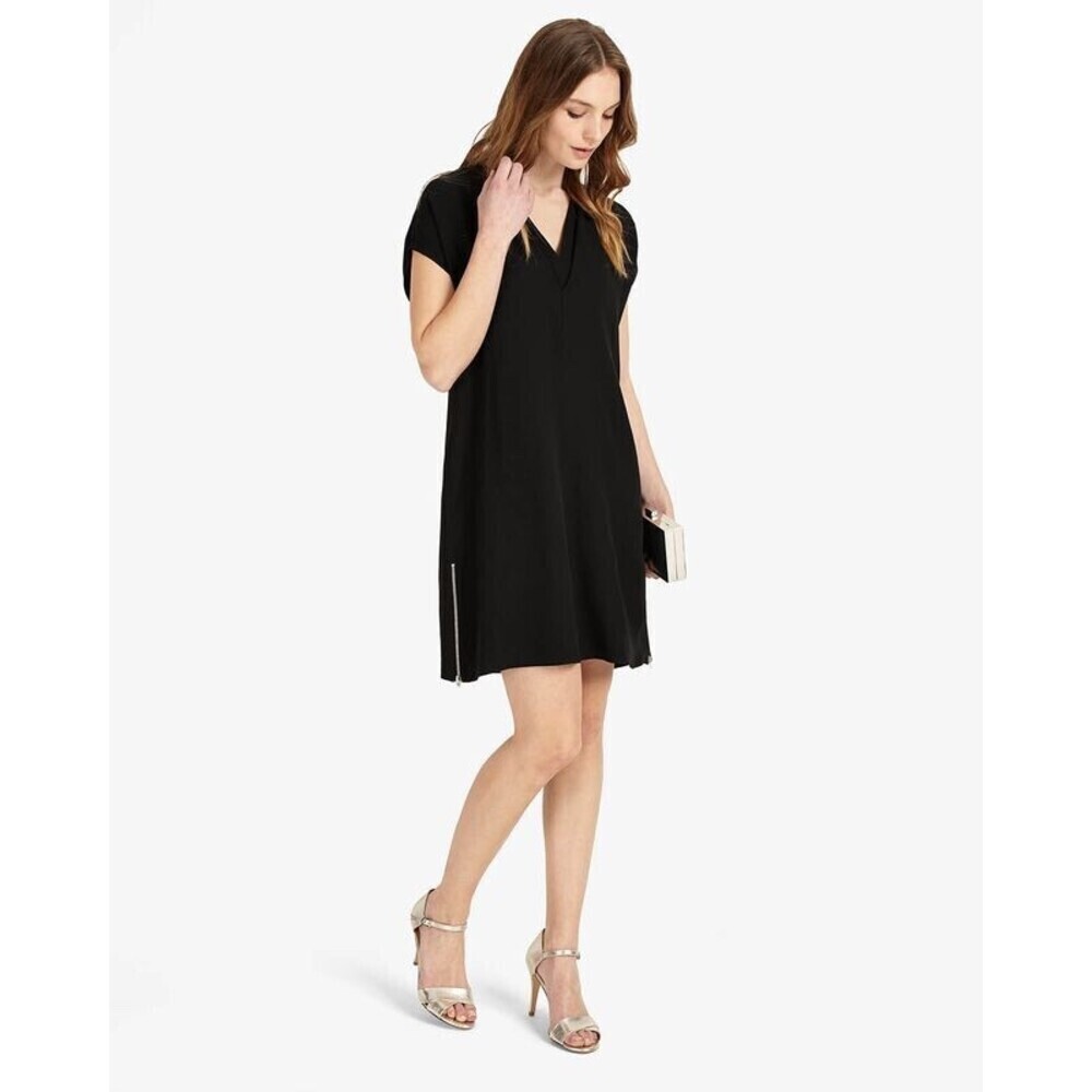 Phase Eight Women's Vivian V-Neck Tunic Dress Black Size 10 US (14UK)Top Quality